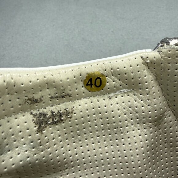 Bagatto Mens 7 / EU 40 Shoes Grey White Snakeskin Zip High Top Sneakers Italy - Picture 9 of 11